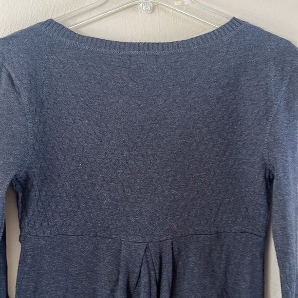 Mossimo Supply Co Gray Mock Wrap Sweater Lightweight 3/4 Sleeves Size Medium - Picture 7 of 15